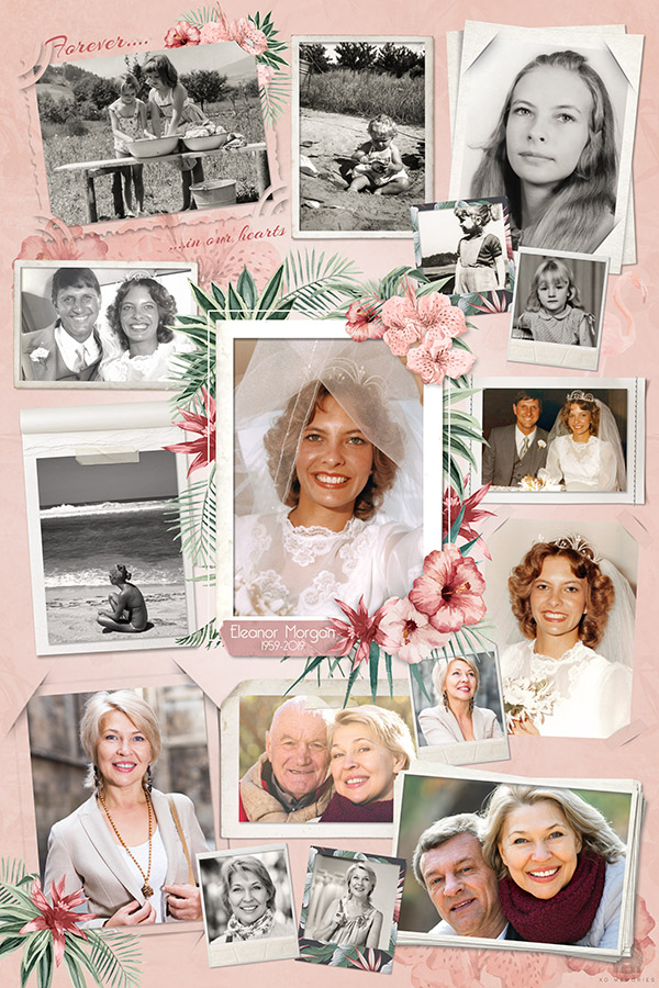 Memorial Photo Collage Template Free